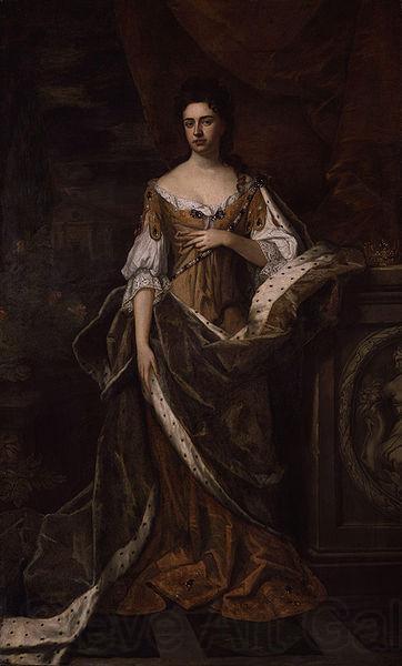 Sir Godfrey Kneller Queen Anne Norge oil painting art